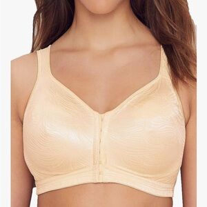 NWT PLAYTEX Wireless 18 Hour Bra Front Close, Extra Back Support 44DD